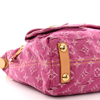 Louis Vuitton Denim Baggy PM Fuchsia 9 of 12