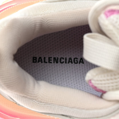 Balenciaga Fabric Mesh Clear Sole Womens Triple S Sneakers 36 White Pink 6 of 9