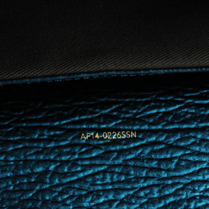 3.1 Phillip Lim 3.1 Metallic Textured Calfskin Mini Pashli Satchel Turquoise 7 of 8