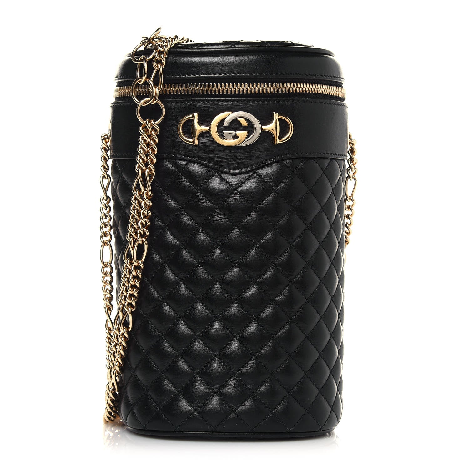 Gucci Calfskin Trapuntata Zumi Belt Bag Black 1 of 14