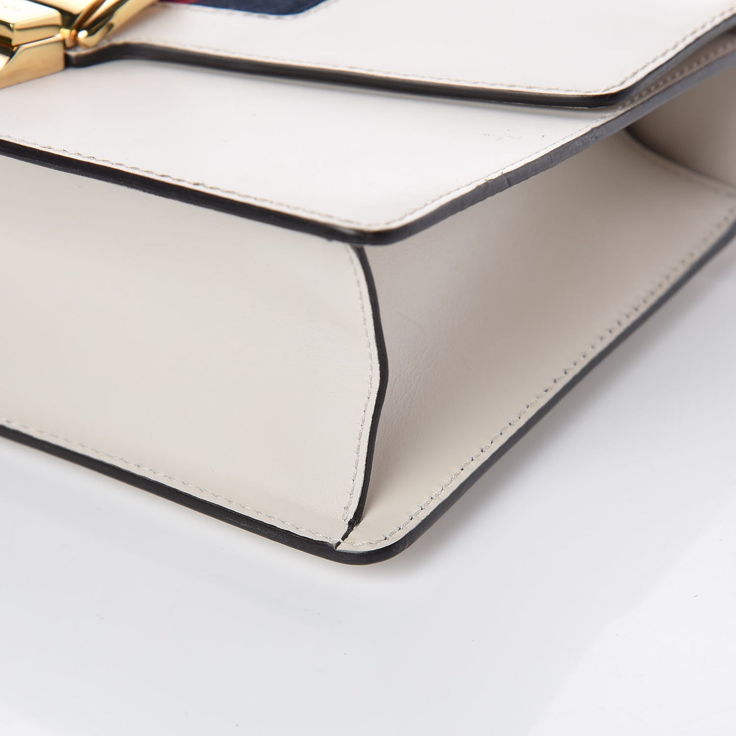 Calfskin Small Sylvie Shoulder Bag Off White