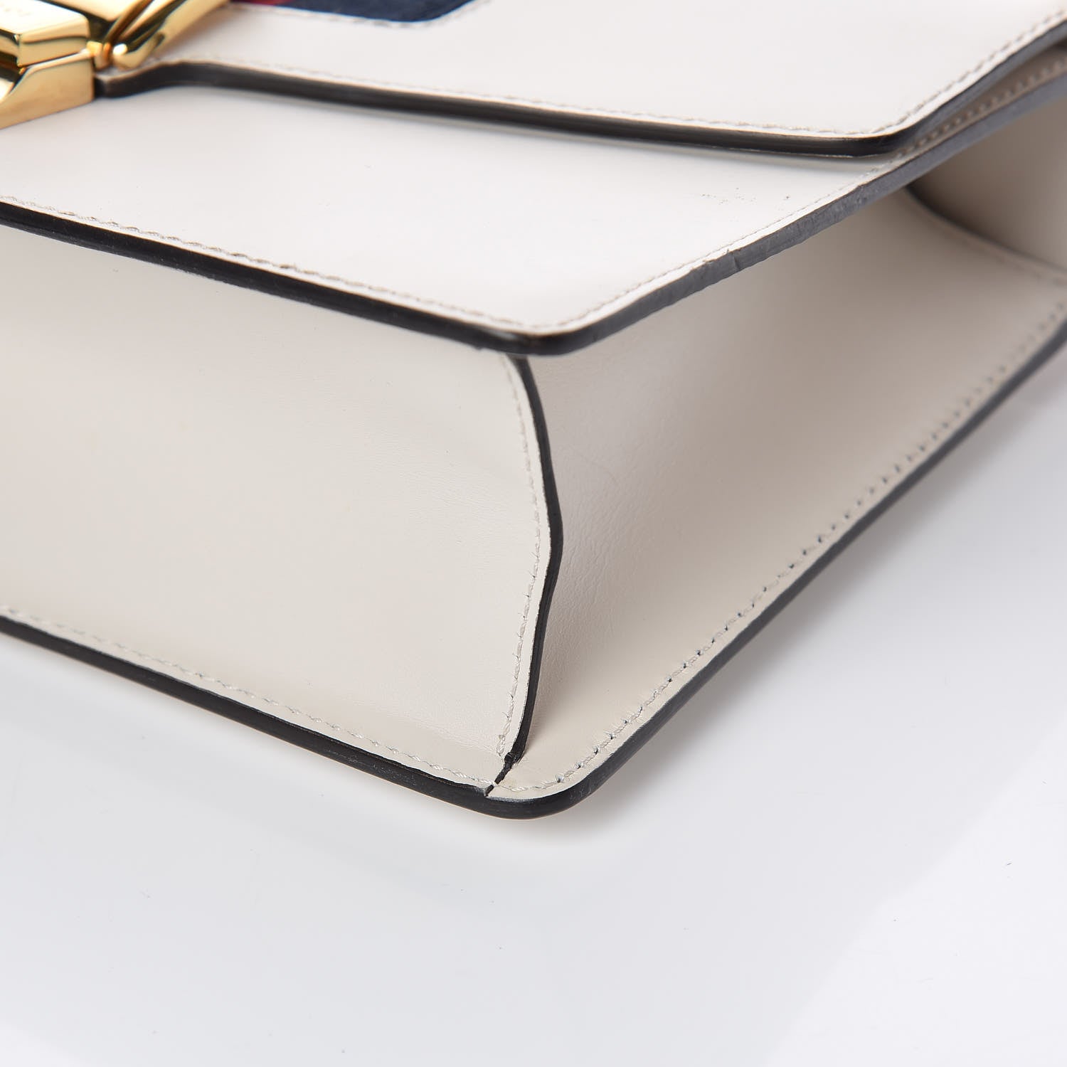 Gucci Calfskin Small Sylvie Shoulder Bag Off White 9 of 9
