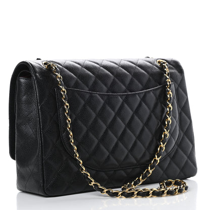 Chanel Caviar Quilted Maxi Double Flap Black 3 of 13