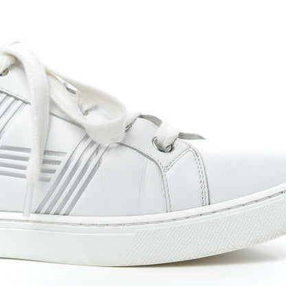 Hermes Nappa Womens Avantage Sneakers 39.5 White Argent 12 of 24