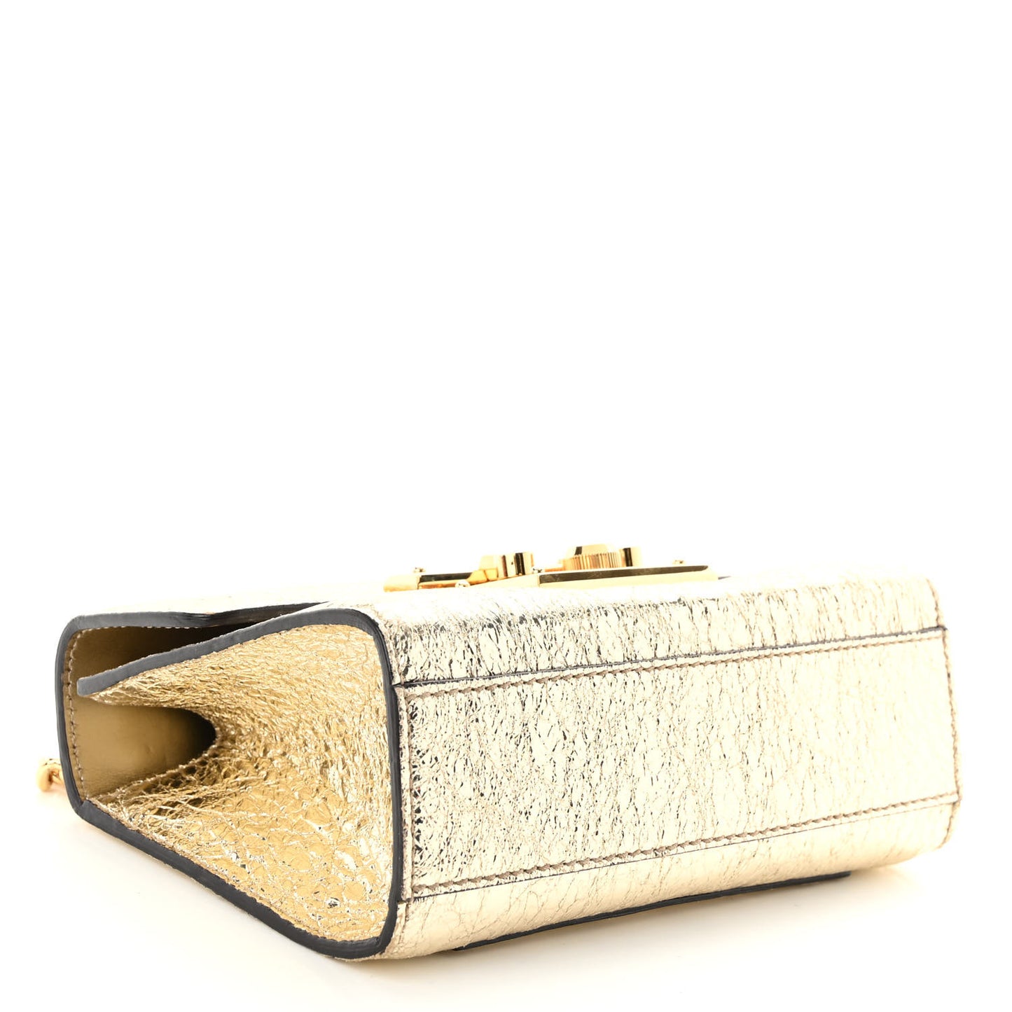 Galassia Small Padlock Shoulder Bag Platino