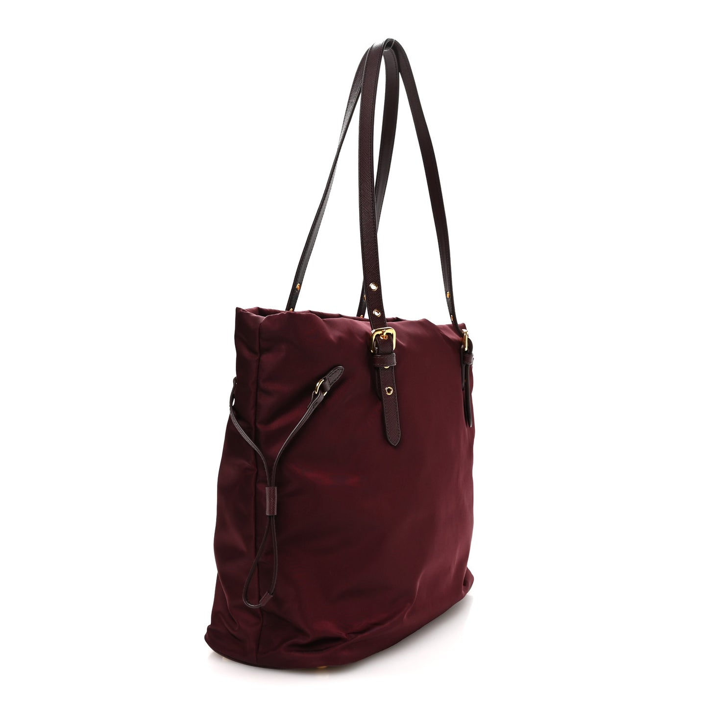 Tessuto Nylon Saffiano Tote Granato