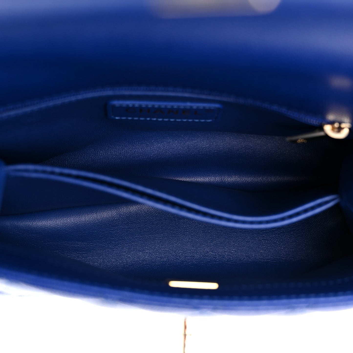 Caviar Quilted Mini Coco Handle Flap Blue