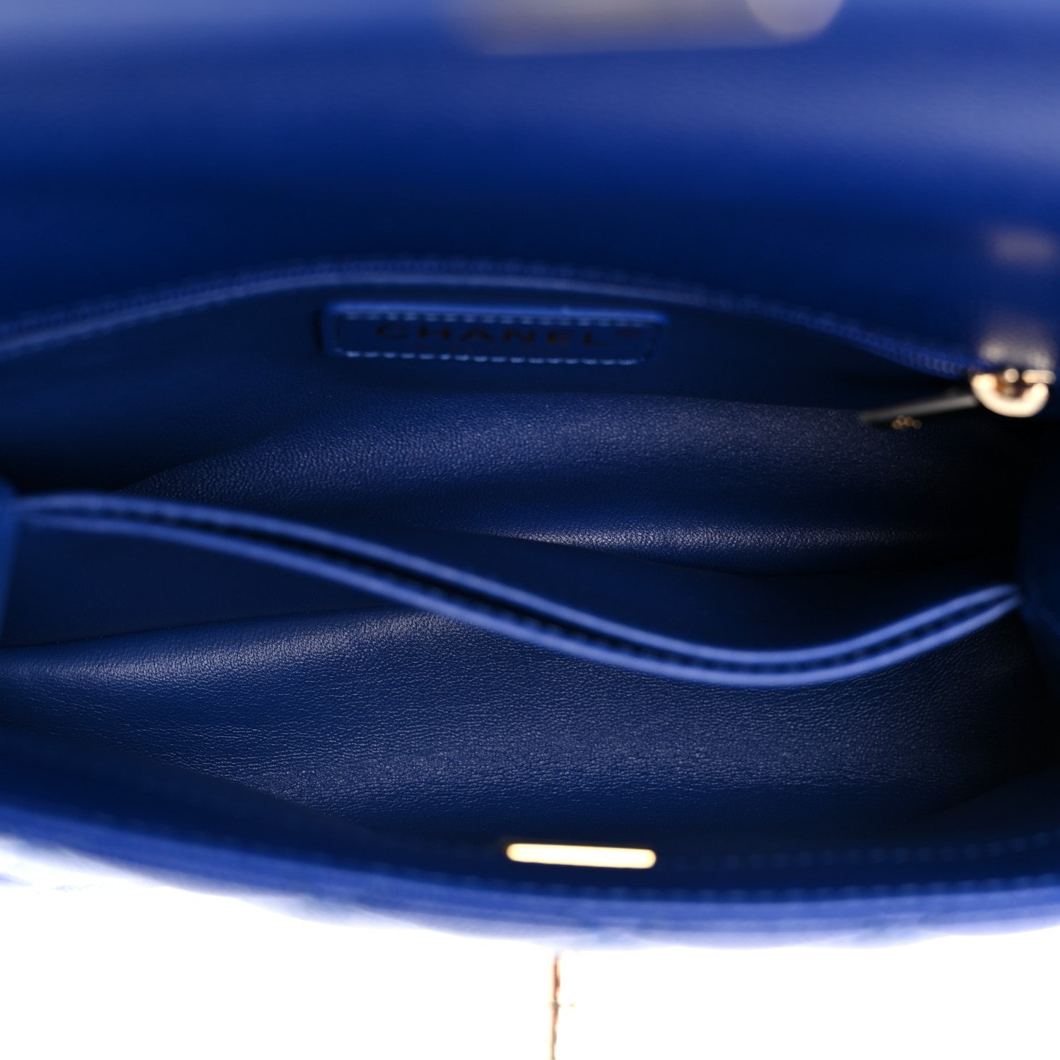 Chanel Caviar Quilted Mini Coco Handle Flap Blue 5 of 10