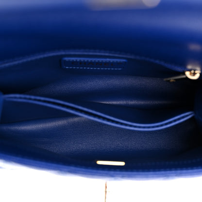 Chanel Caviar Quilted Mini Coco Handle Flap Blue 5 of 10