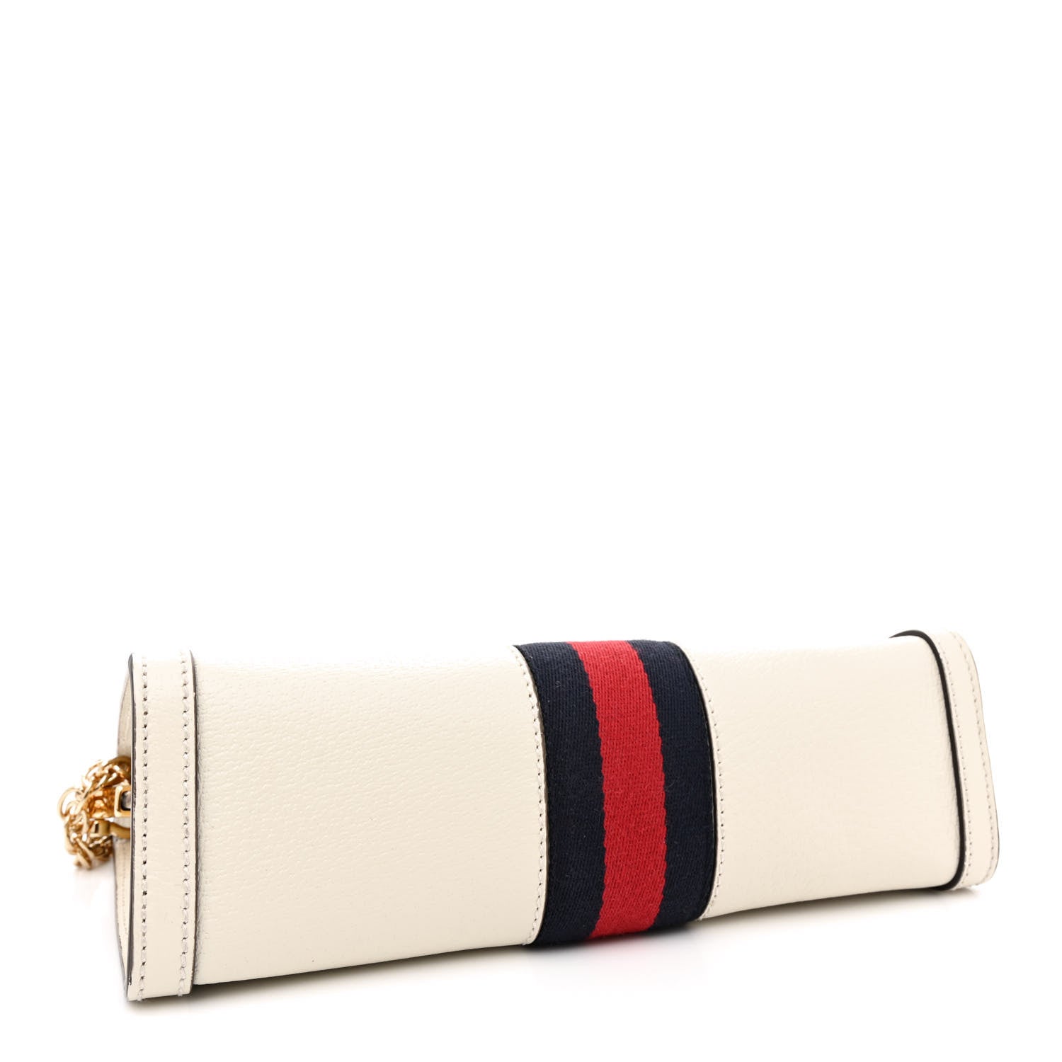 Gucci Textured Calfskin Web Small Ophidia Chain Shoulder Bag Mystic White 4 of 17