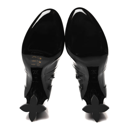Louis Vuitton Patent Silhouette Ankle Boots 36 Black 5 of 7