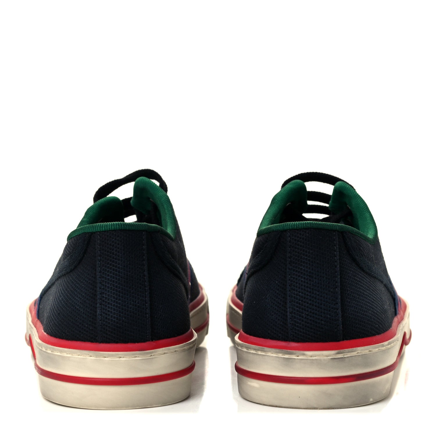 Gucci Canvas Web Mens 1977 Tennis Sneakers 7.5 Black 6 of 9
