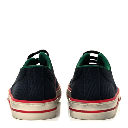 Gucci Canvas Web Mens 1977 Tennis Sneakers 7.5 Black 6 of 9