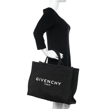 Givenchy Raffia Large G Shopping Tote Black 2 of 11
