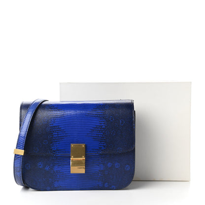 Celine Lizard Medium Classic Box Flap Bag Indigo 10 of 10