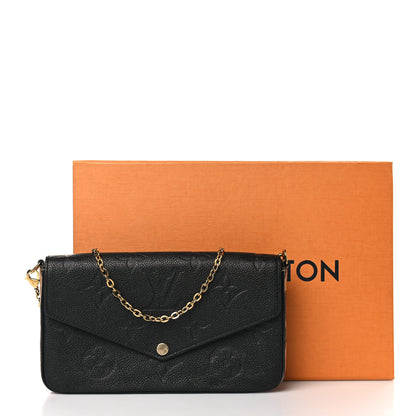 Louis Vuitton Empreinte Monogram Giant Wild At Heart Felicie Pochette Black 10 of 10
