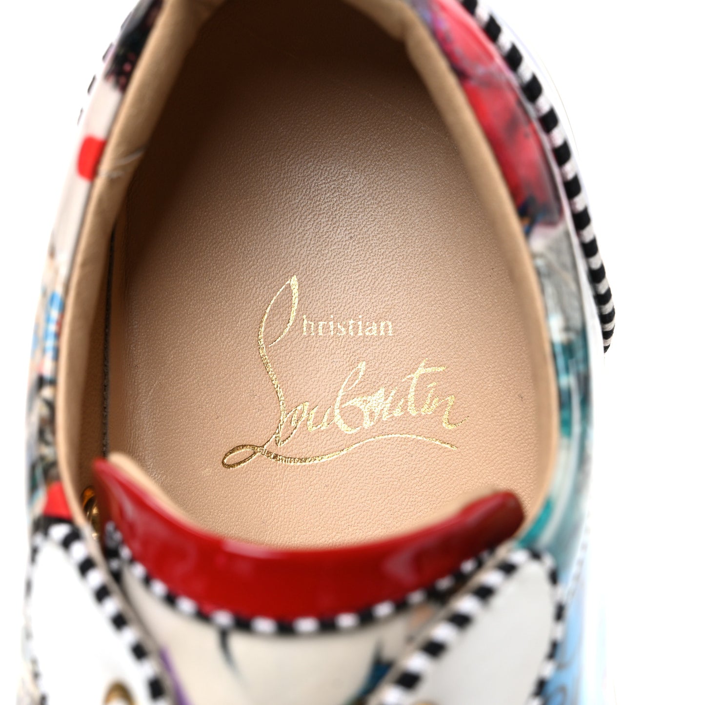 Calfskin Patent Womens Louis Junior Spikes Vieria Orlato Flat Sneakers 36.5 Version Multicolor