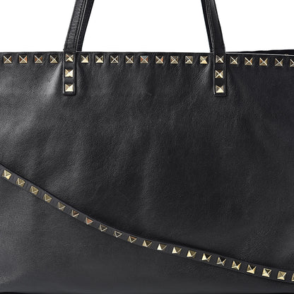 Valentino Garavani Vitello Rockstud Crossbody Tote Black 9 of 15