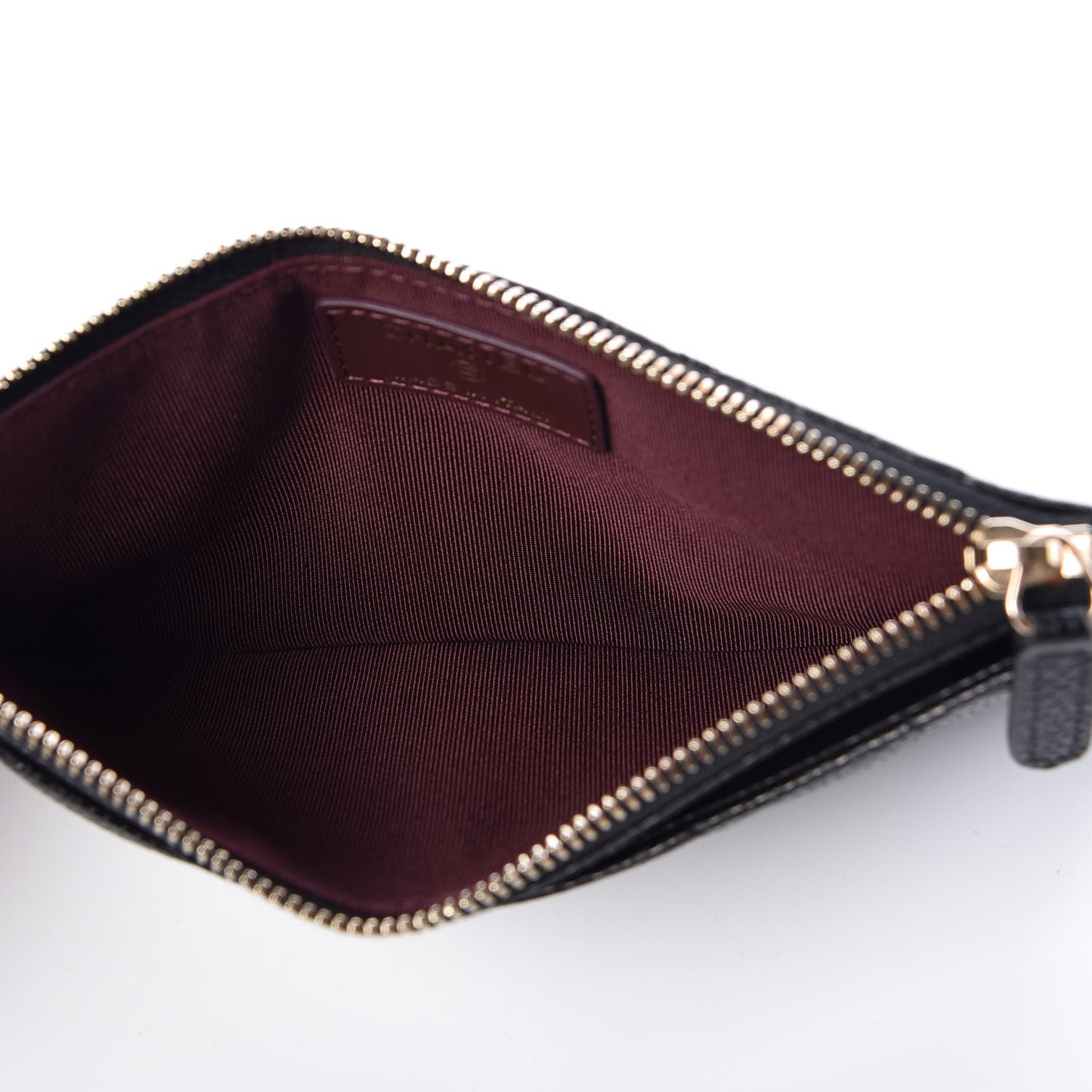 Caviar Quilted Classic Zip Pouch Black