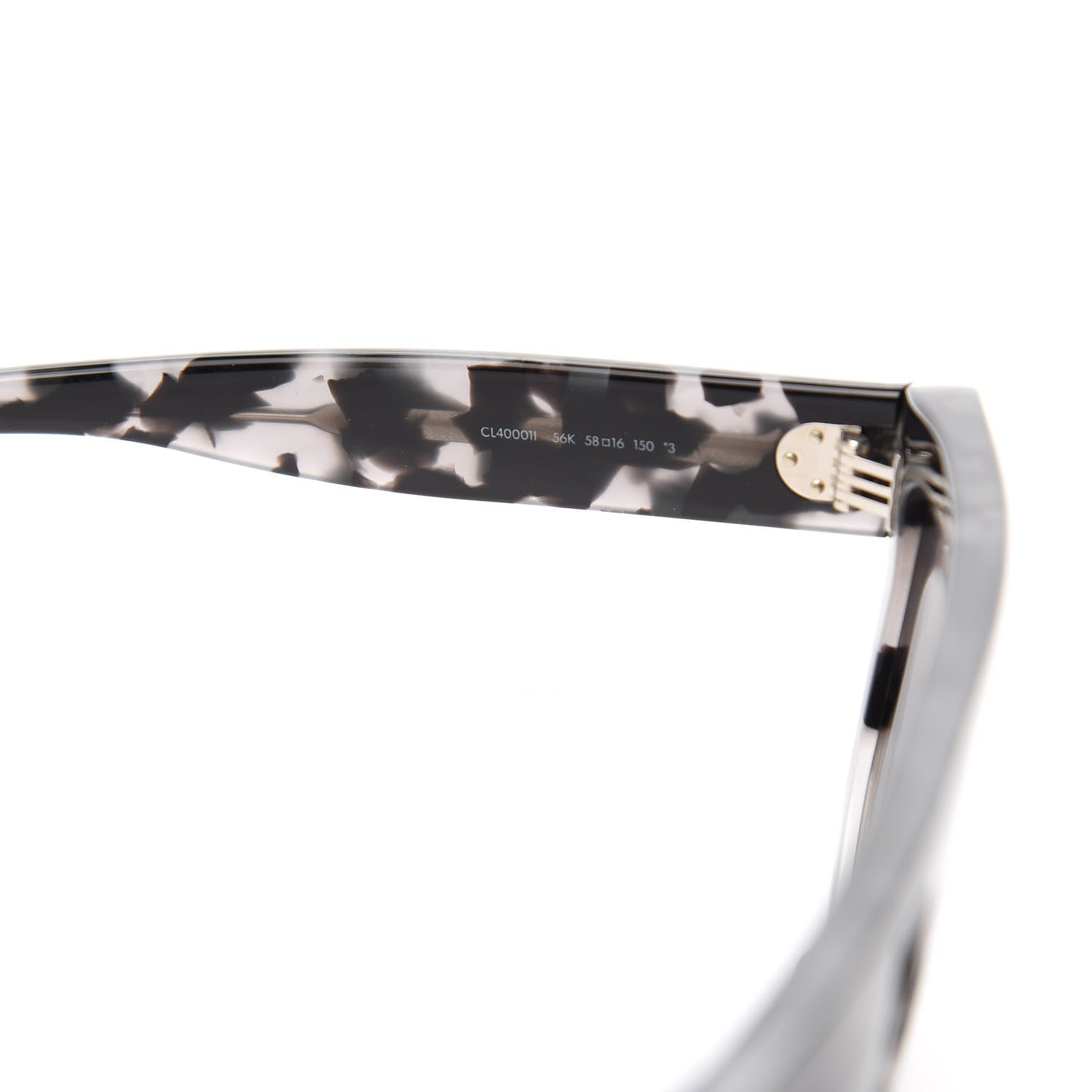 Celine Acetate Aviator Sunglasses CL400011 Grey Black 5 of 6