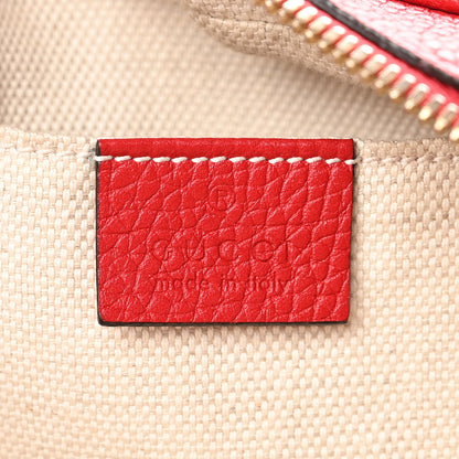 Gucci Pebbled Calfskin Small Soho Disco Bag Tabasco Red 6 of 11