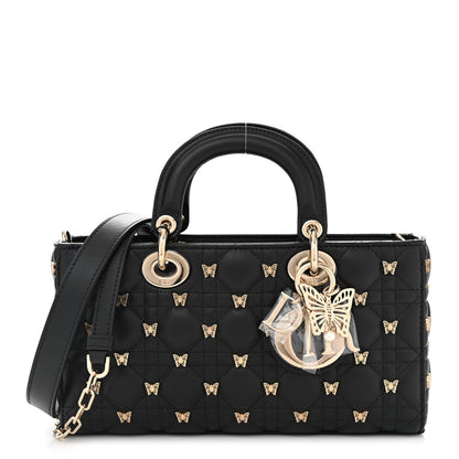 Christian Dior Lambskin Butterfly Cannage Lady D-Joy Black 1 of 10