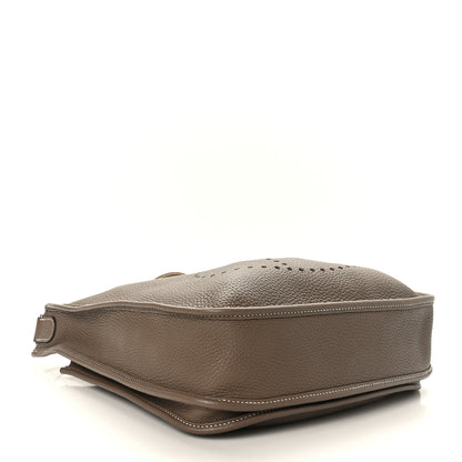 Hermes Taurillon Clemence Evelyne III PM Etoupe 4 of 9