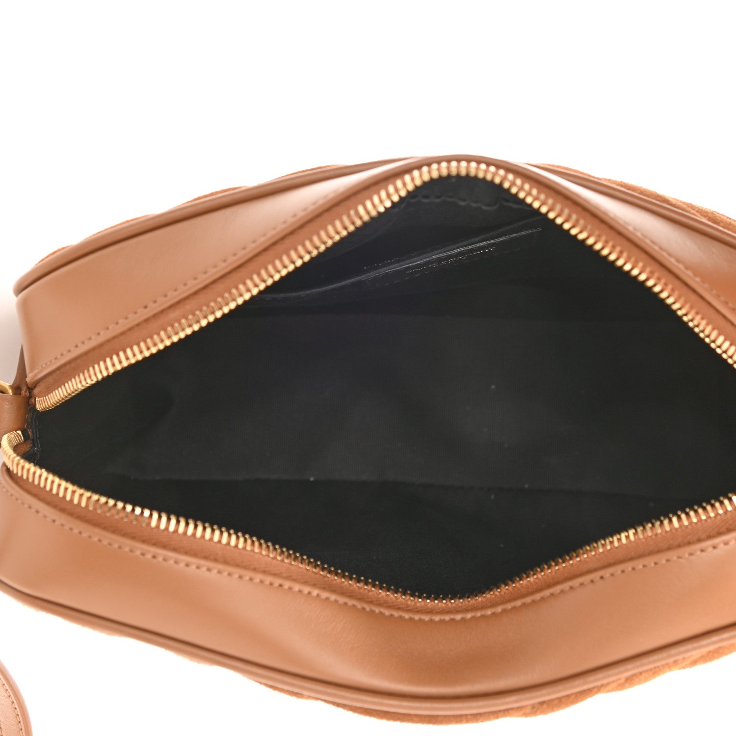 Saint Laurent Suede Matelasse Monogram Lou Camera Bag Cinnamon 5 of 9