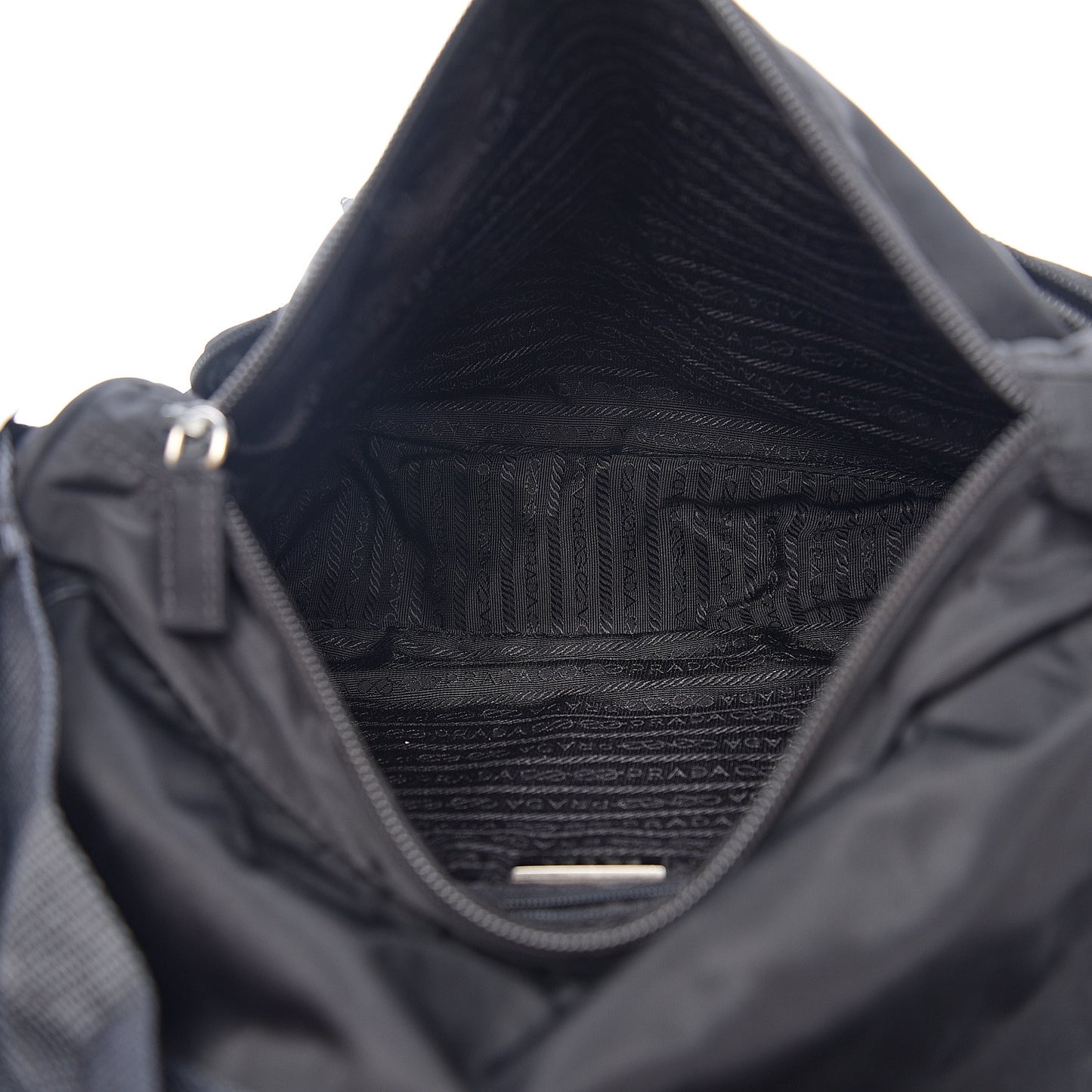 Nylon Vela Messenger Bag Black
