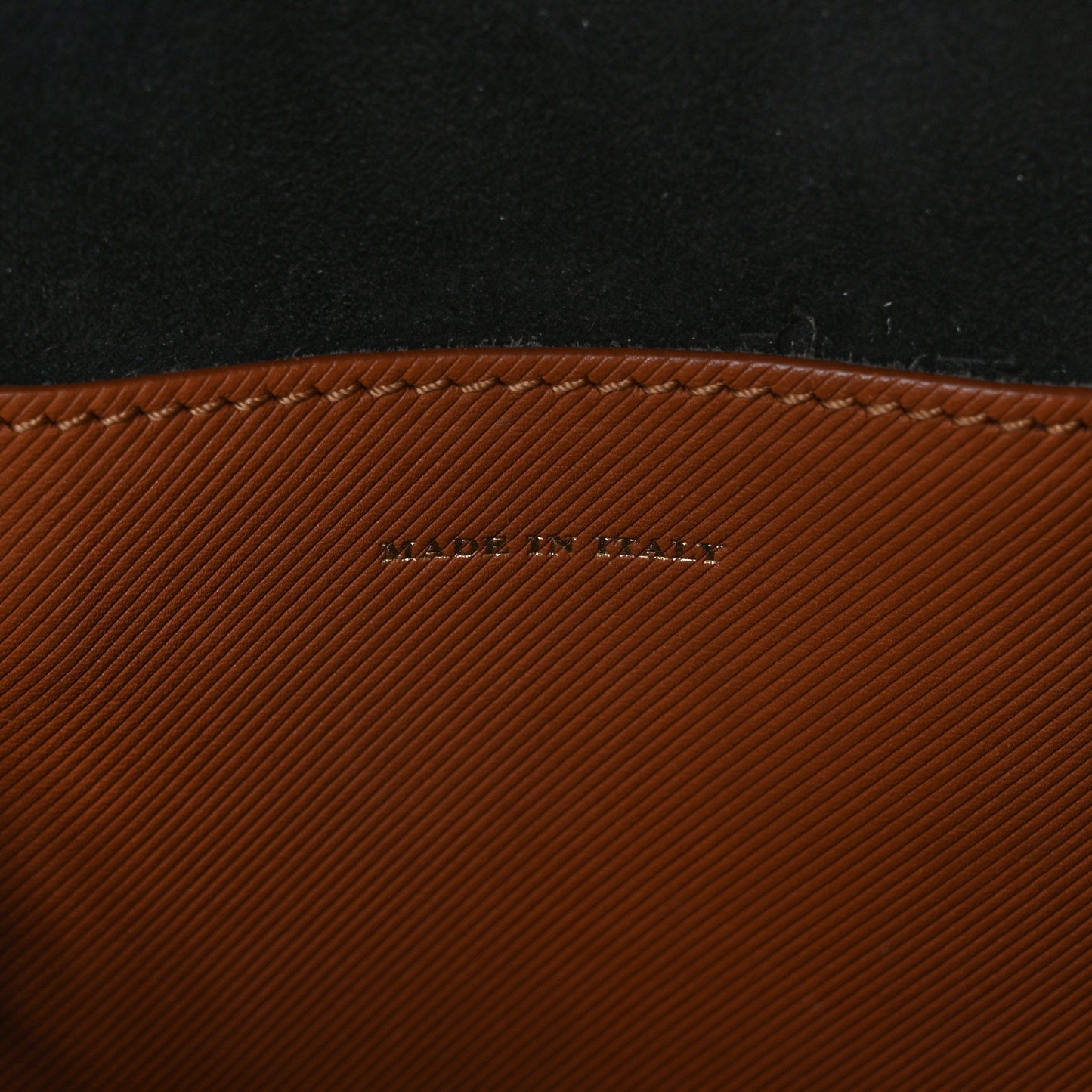 Trench Calfskin DK88 Top Handle Bag Bright Toffee