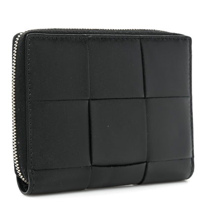 Bottega Veneta Nappa Maxi Intrecciato Zip Around Wallet Black 3 of 11