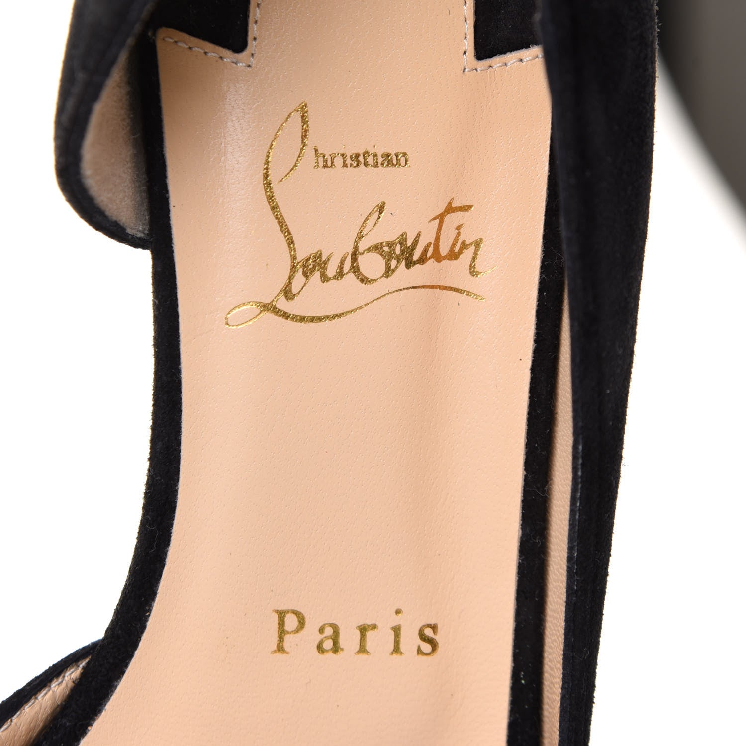 Christian Louboutin Veau Velours Iriza Flats 38 Black 7 of 7