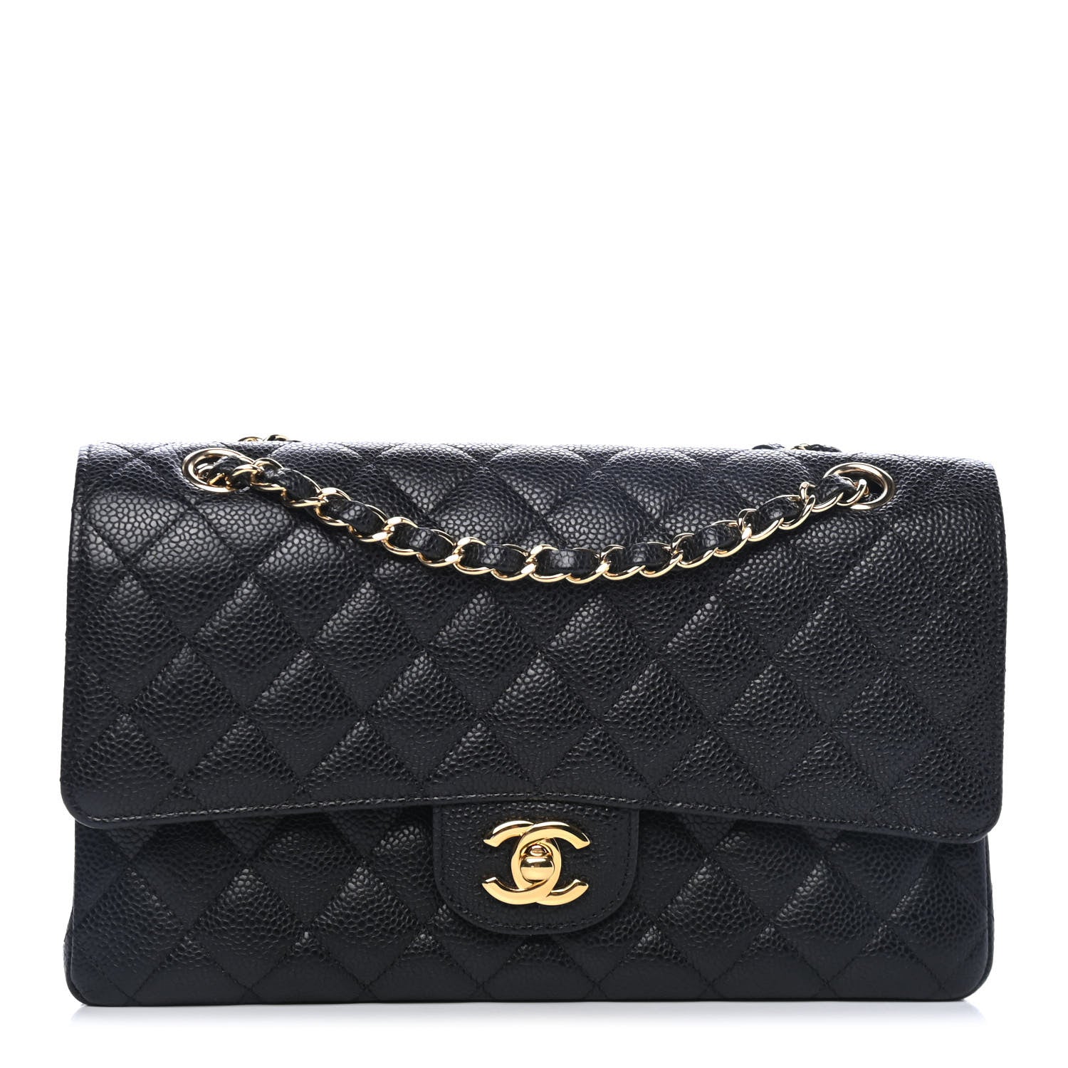 Chanel Caviar Quilted Medium Double Flap Black 1 of 4
