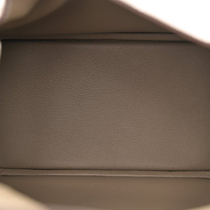 Hermes Taurillon Clemence Mini Lindy 20 Etoupe 5 of 11