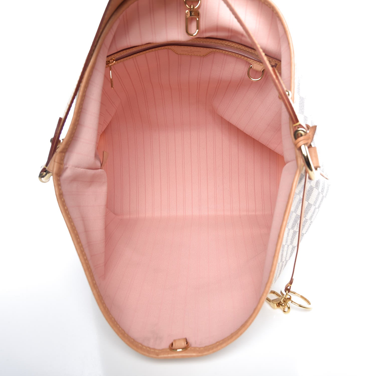 Louis Vuitton Damier Azur Delightful MM Rose Ballerine 5 of 14