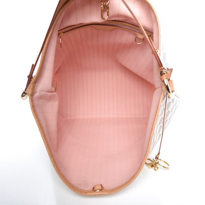 Louis Vuitton Damier Azur Delightful MM Rose Ballerine 5 of 14