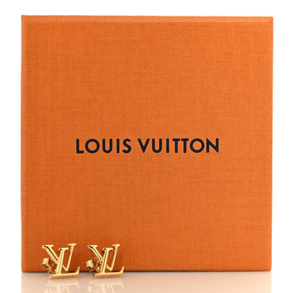 Louis Vuitton Metal LV Iconic Earrings Gold 6 of 6