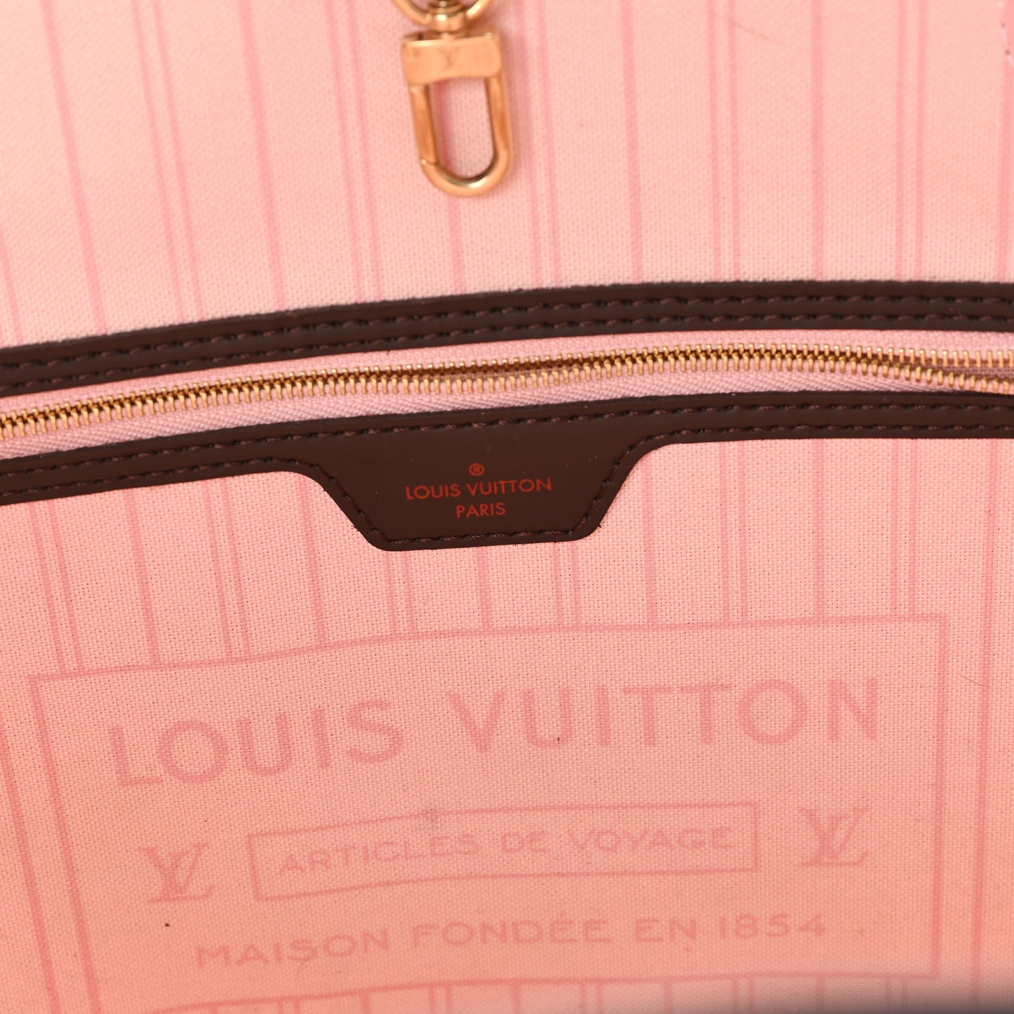 Damier Ebene Neo Neverfull MM Rose Ballerine