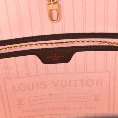 Louis Vuitton Damier Ebene Neo Neverfull MM Rose Ballerine 6 of 11