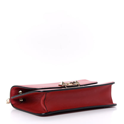 Valentino Garavani Vitello Small Rockstud Demilune Shoulder Bag Rosso Valentino 5 of 11