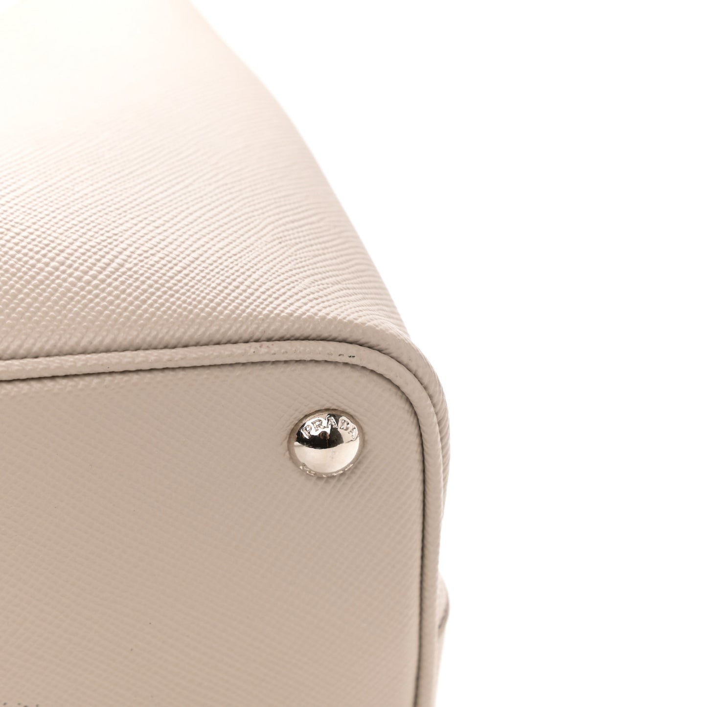 Saffiano Cuir Medium Double Handle Tote Argilla