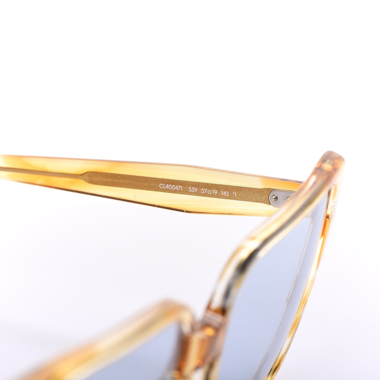 Acetate Cat Eye Sunglasses CL400471 Yellow Blue