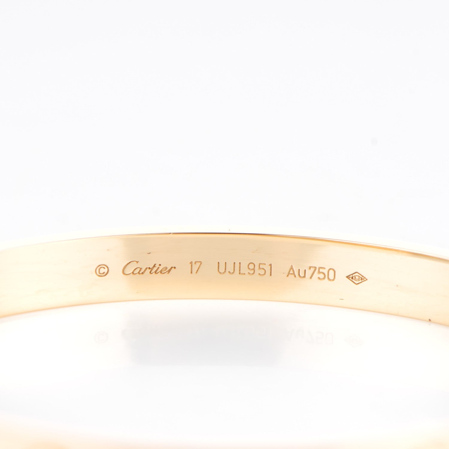 Cartier 18K Yellow Gold LOVE Bracelet 17 3 of 6