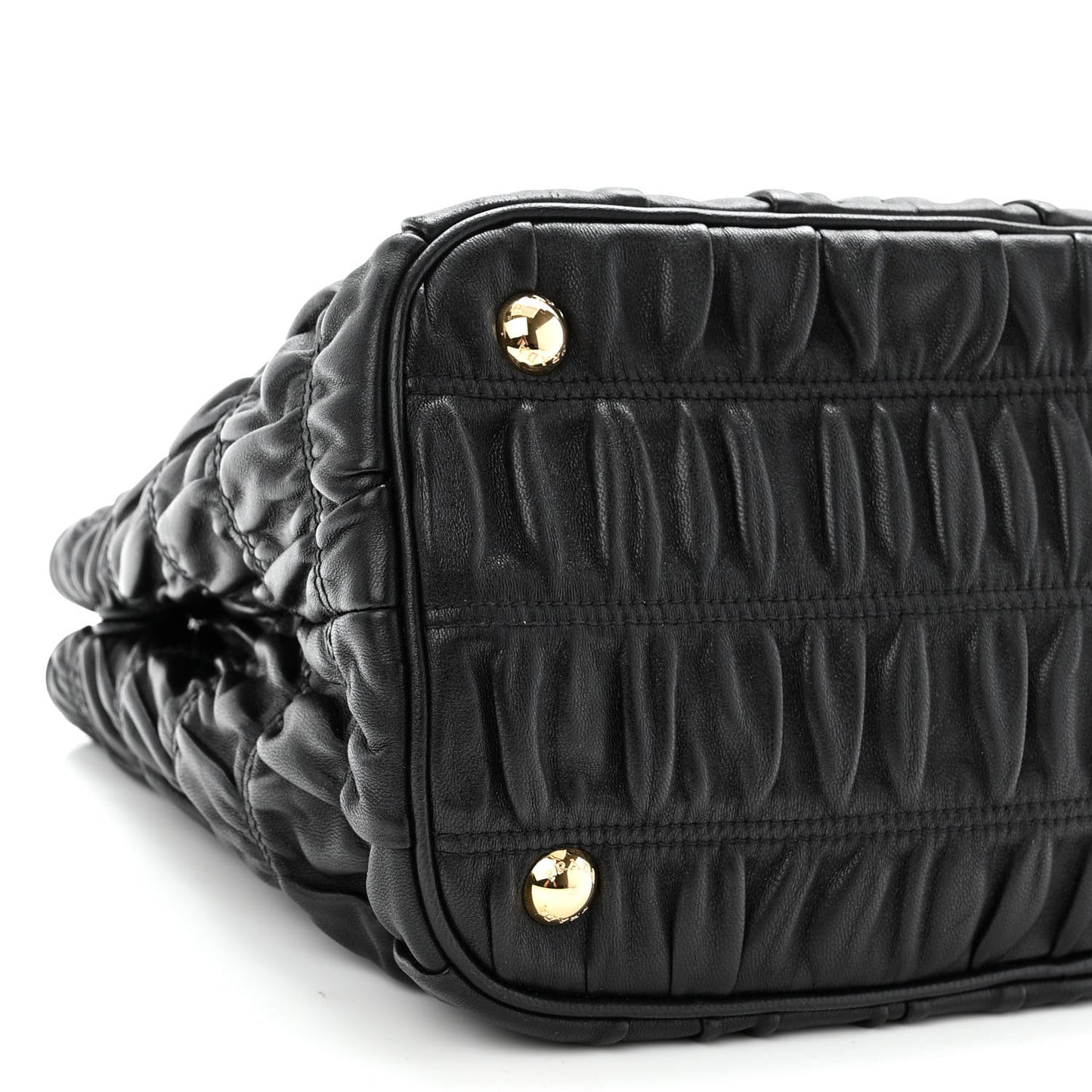 Nappa Gaufre Tote Black