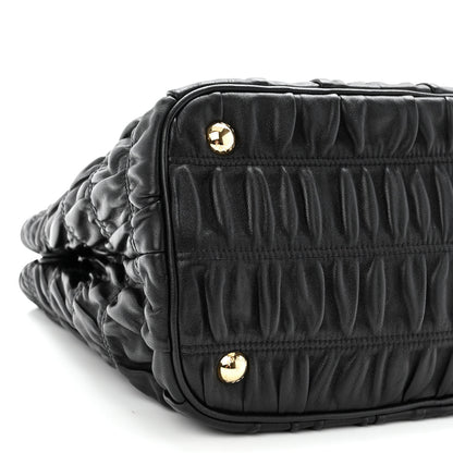 Prada Nappa Gaufre Tote Black 8 of 9