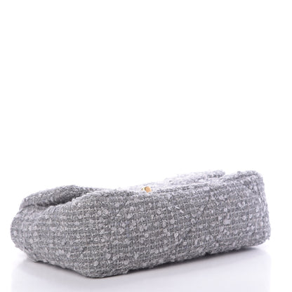 Chanel Tweed Quilted Medium Chanel 19 Flap Grey 4 of 11