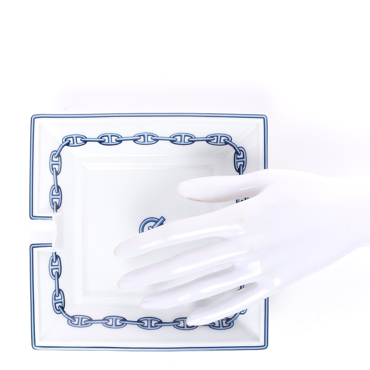 Printed Porcelain Chaine D'Ancre Ashtray