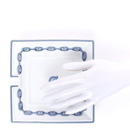 Hermes Printed Porcelain Chaine D'Ancre Ashtray 2 of 6