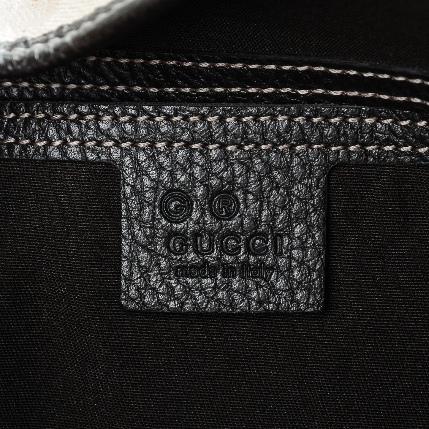 Crystal Monogram Medium Abbey Shoulder Bag Dark Brown