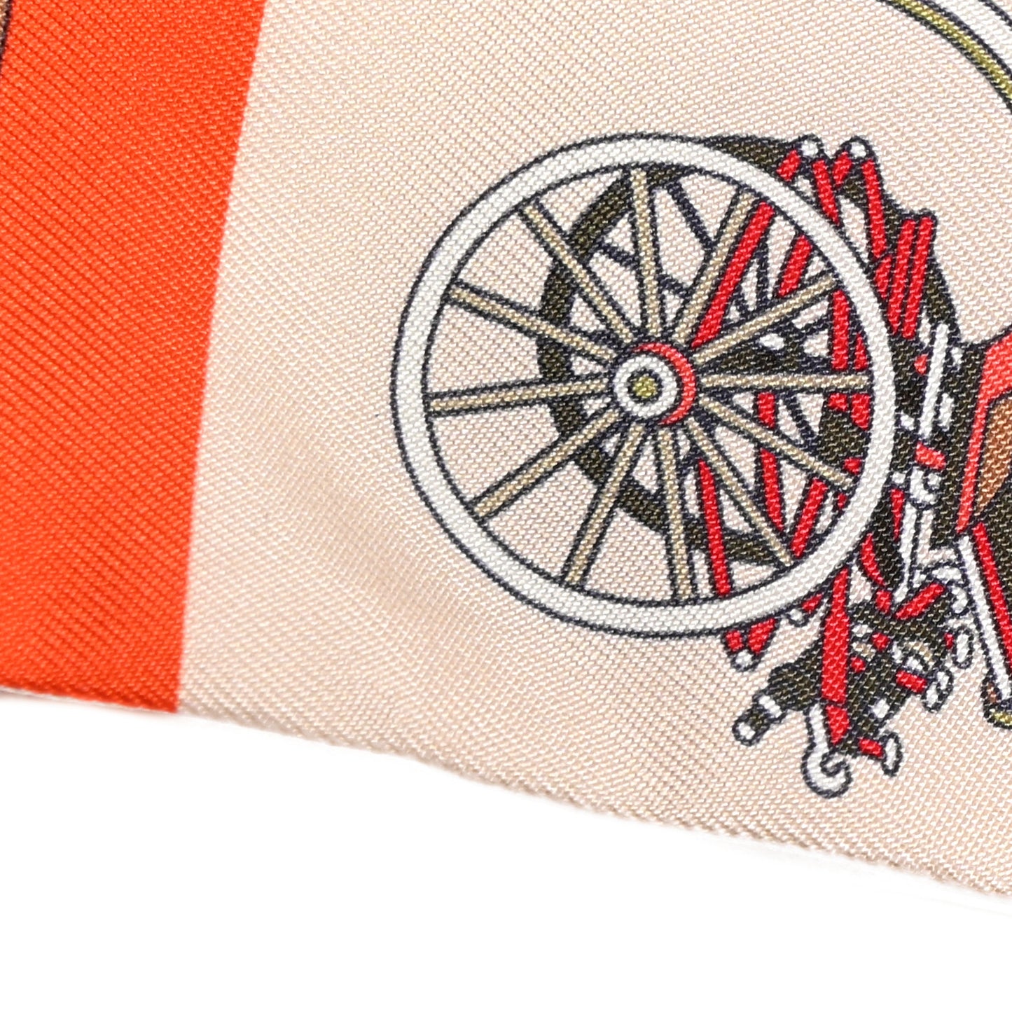 Silk Les Voitures Exquises Twilly Orange Beige Kaki